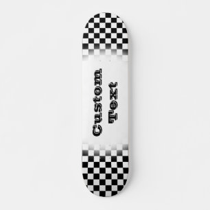 Skateboard Patinage Vérificateur Motif-noir et blanc