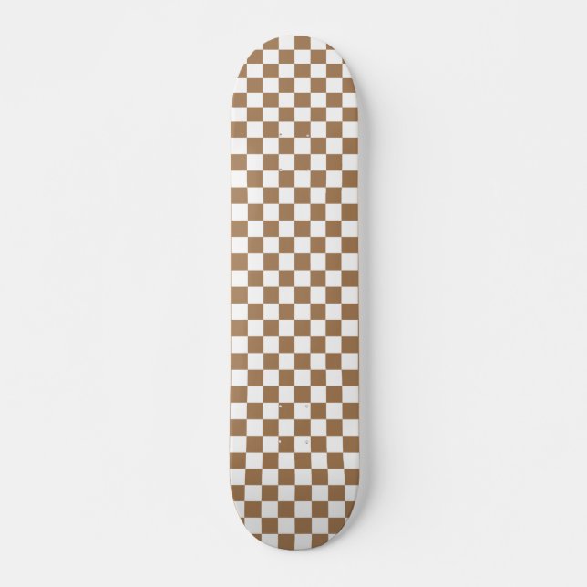 Skateboard Patinage Vérificateur Motif-noir et blanc (Devant)