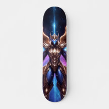Patineta Alienígena Con Armazón Dorado 