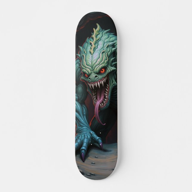 Skateboard Patineta Monstruo Lagarto Poseído  (Devant)