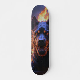 Skateboard Patineta Perro Negro Infernal