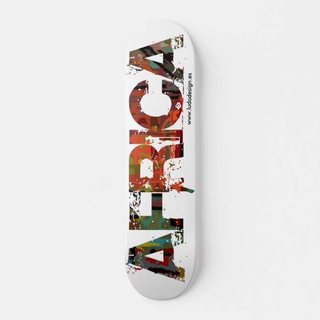 Skateboard Patineta skate l'Afrique Ludodesign (Devant)