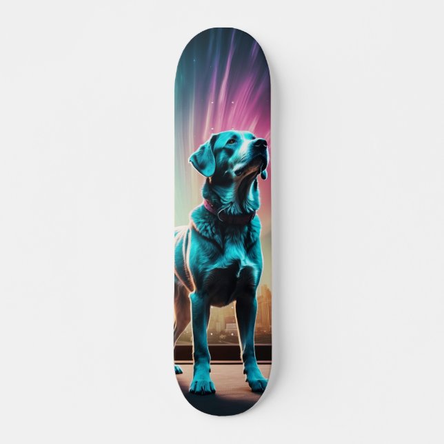 Skateboard Patineta Temible Gran Perro Observando (Devant)