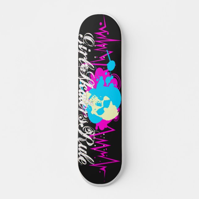 Skateboard Patineuses de fille (Devant)