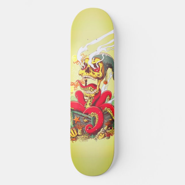 Skateboard Patins Octopus - Black Outdoor Gear (Recto)