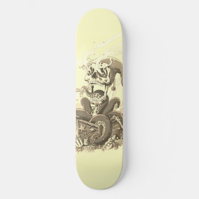 Skateboard Patins Octopus - Black Outdoor Gear (Recto)