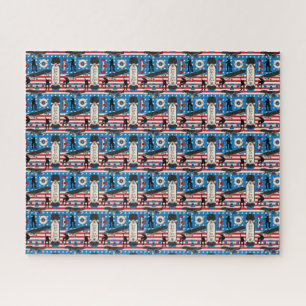 Skateboard Patriotic USA Skateboarder