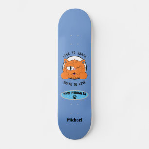 Skateboard Paw Purralta Dessin Animé Chat Senor Gato Skateboa