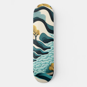 Skateboard Paysage moderne