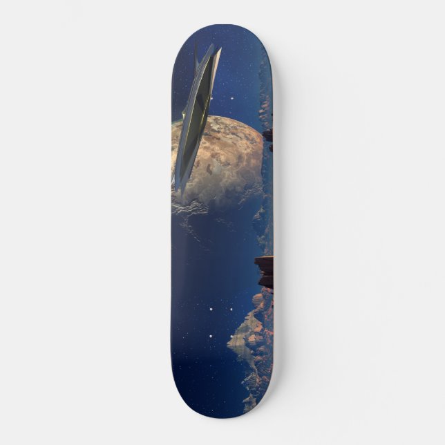 Skateboard Paysage UFO-Étranger World-SciFi (Recto)