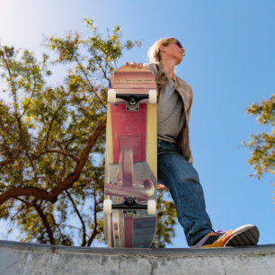 Skateboard Paysage Urbain Rustique Planche à Roulettes Garde