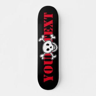 Skateboard Peau et os croisés conception personnalisée Patina