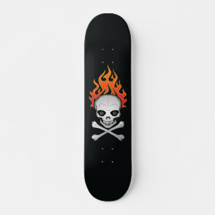 Skateboard Peau flamboyante et planche à roulettes