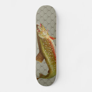 Skateboard Pêche vintage à la truite arc-en-ciel