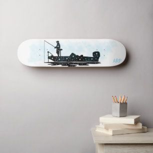 Skateboard *~* PÊCHEURS PÊCHEURS - Pêche à l'homme Initiales