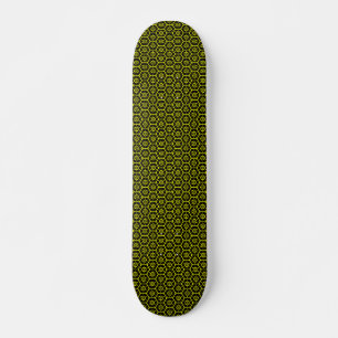 Skateboard Peigne de miel - v2 - Noir et Jaune