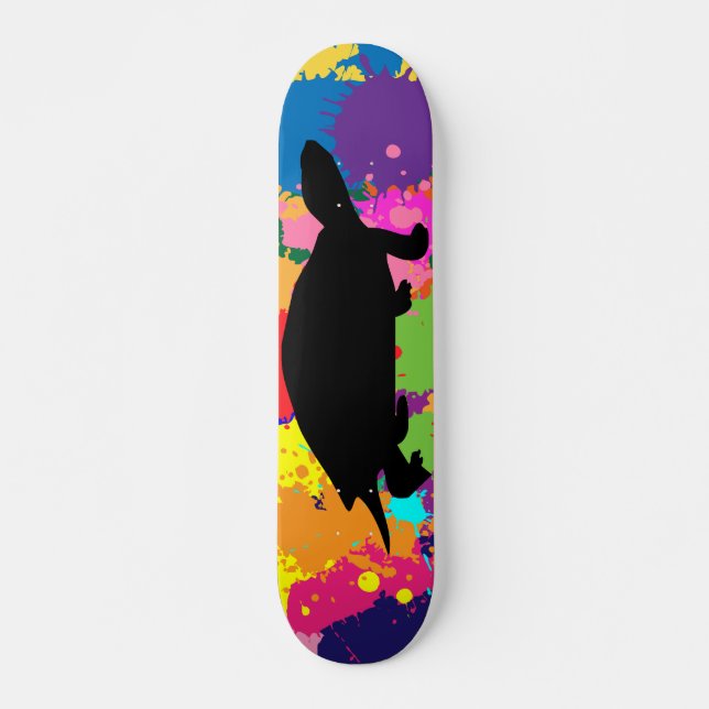 Skateboard Peignez la planche à roulettes de tortue (Devant)