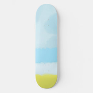 Skateboard peinture à l'aquarelle abstraite