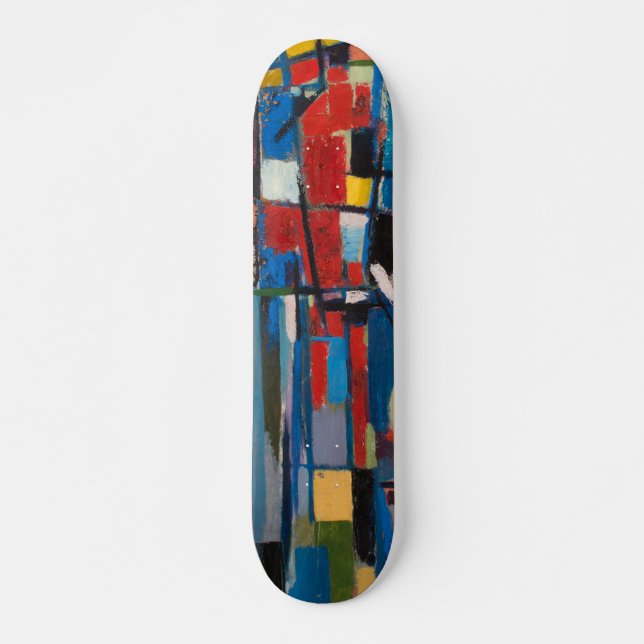 Skateboard Peinture à l'huile à bord (Devant)