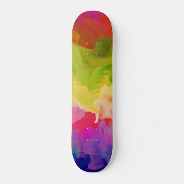 Skateboard Peinture Abstraite | Art Abstrait 7 (Recto)