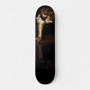 Skateboard Peinture de Narcisse inspirée par Caravage
