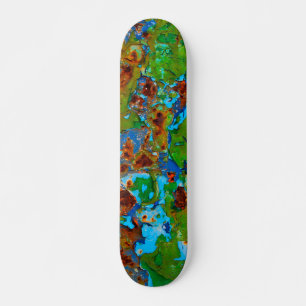 Skateboard Peinture en métal rustique Peinture Vintage Grunge