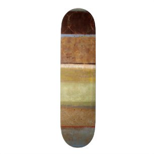 Skateboard Peinture moderne dans des tons de la terre par le