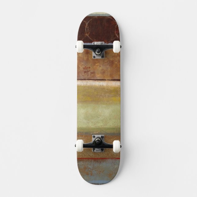 Skateboard Peinture moderne dans les tons de terre par Norman (Recto)