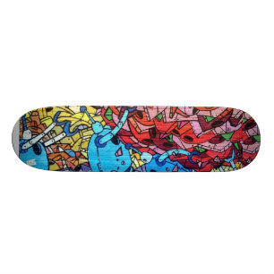 Skateboard Peinture murale de mur de graffiti