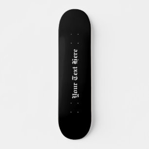 Skateboard Peinture murale personnalisée, Patinage, Noir et B