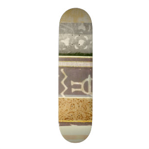 Skateboard Peinture tribale contemporaine de motif