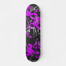 Skateboard Peinture violette