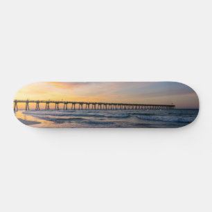 Skateboard Pensacola Pier Shoreline Sunrise Ski