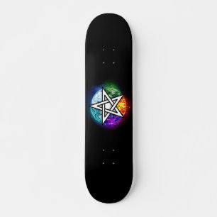 Skateboard pentagramme du Wiccan