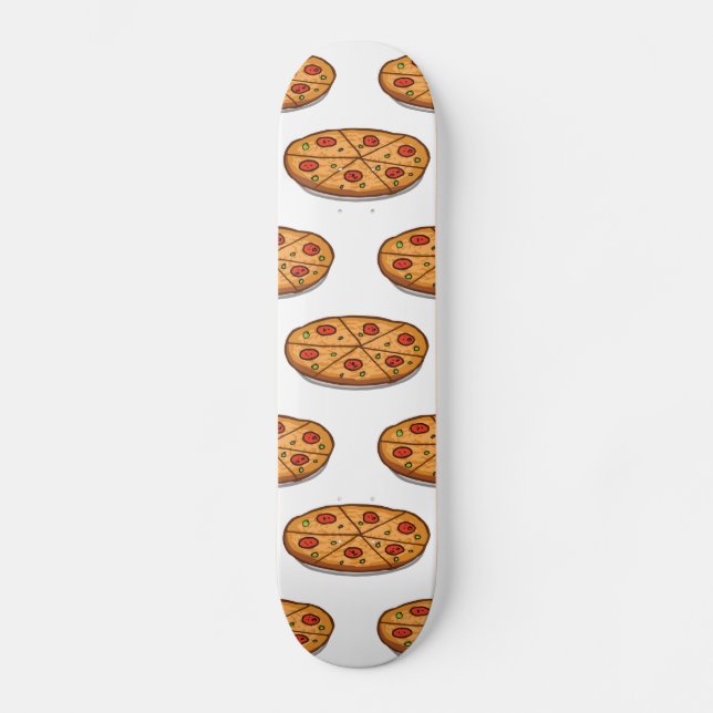 Skateboard Pepperoni Pizza Motif; cuisine italienne (Recto)