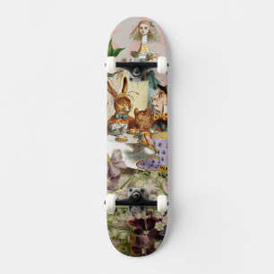 Skateboard Personnages de la fête du thé Alice in Wonderland