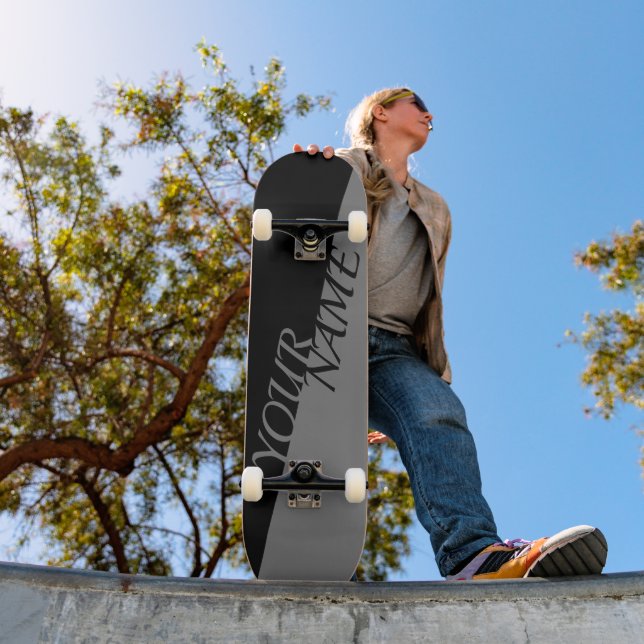 Skateboard personnalisé - Ajoutez votre nom (Extérieur 1)