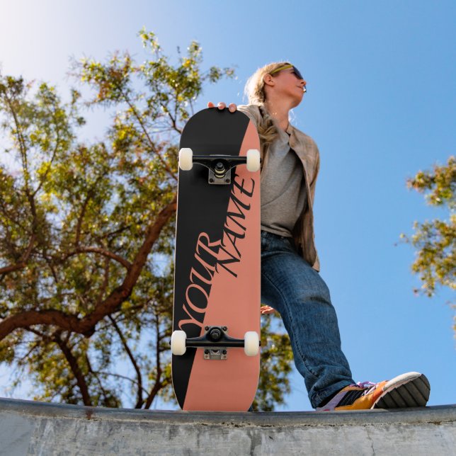 Skateboard personnalisé - Ajoutez votre nom (Extérieur 1)