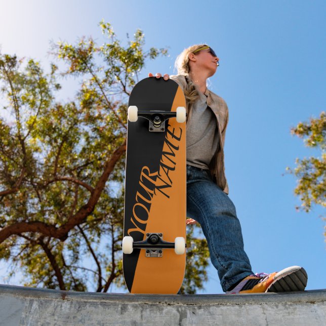 Skateboard personnalisé - Ajoutez votre nom (Extérieur 1)