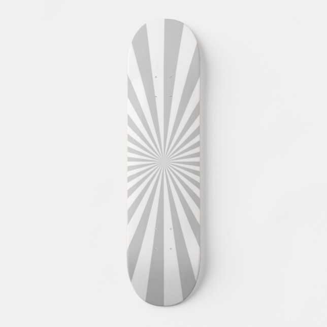 Skateboard Personnaliser classique Grey Burst Roue de rotatio (Recto)