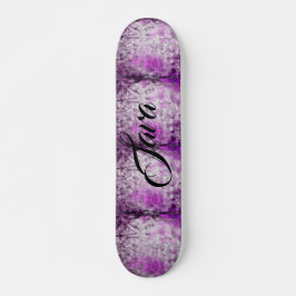 Skateboard Personnaliser d'impression Damask rose Abstraite S