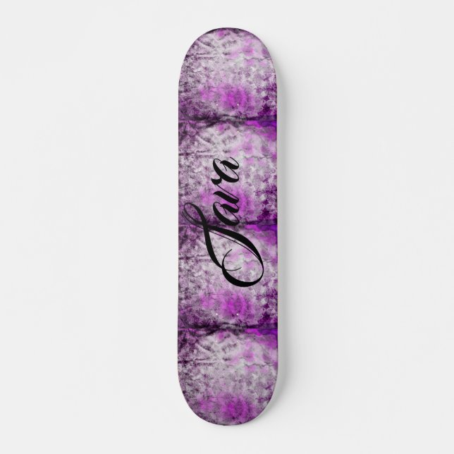 Skateboard Personnaliser d'impression Damask rose Abstraite S (Devant)