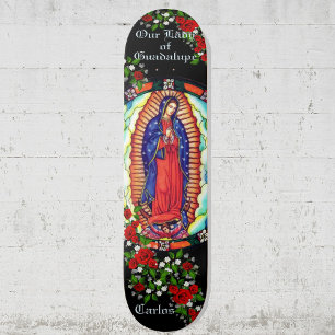 Skateboard Personnaliser le nom Notre-Dame de Guadalupe Vierg