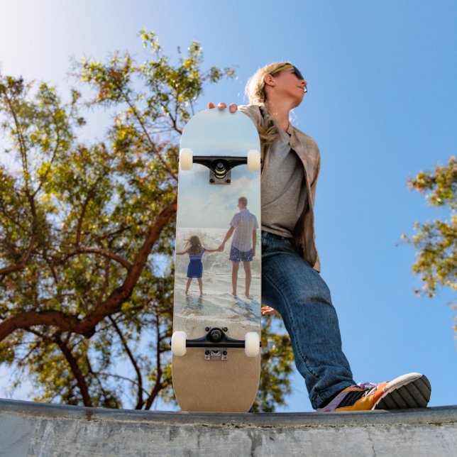 Skateboard Personnalisez votre carte photo personnalisée (Extérieur 1)