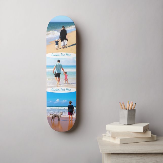 Skateboard Personnalisez votre collection photo et votre skat (Art mural)