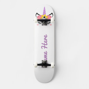 Skateboard Personnalisez votre propre licorne à couchage flor