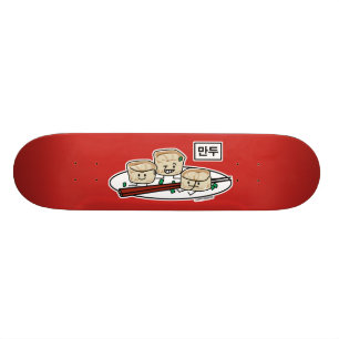 Skateboard Petit déjeuner coréen le Hangeul de dim sum de