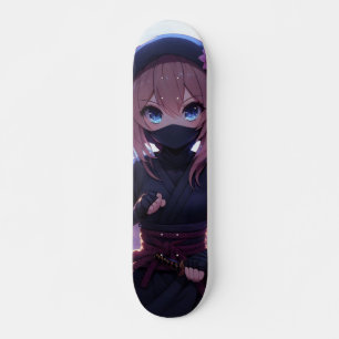 Skateboard Petite fille guerrière ninja