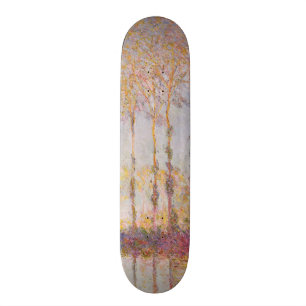 Skateboard Peupliers de Claude Monet   sur les banques de