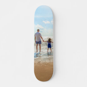 Skateboard Photo personnalisée - Avec papa - Votre propre des